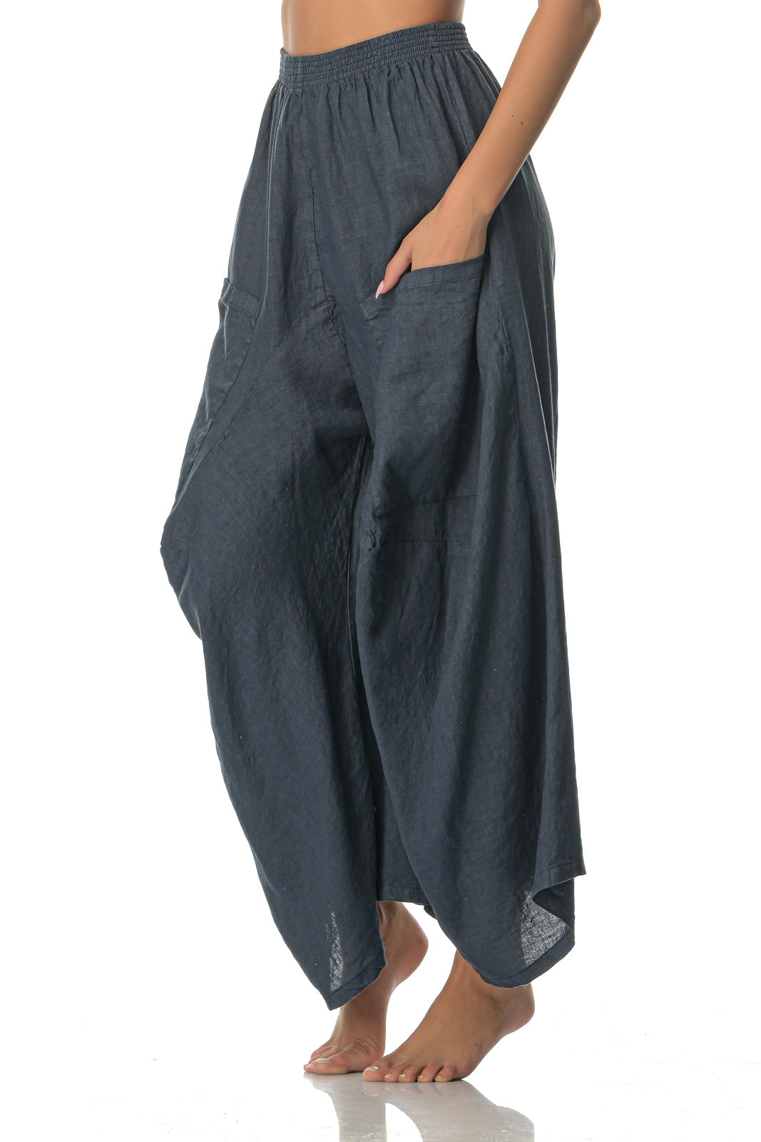 
                  
                    Jo Pant navy side view
                  
                