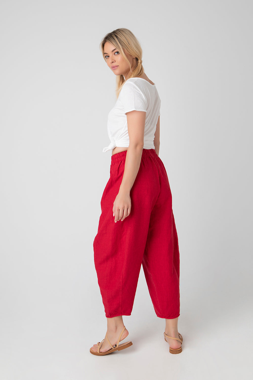 
                  
                    Genie Pant Red back view
                  
                