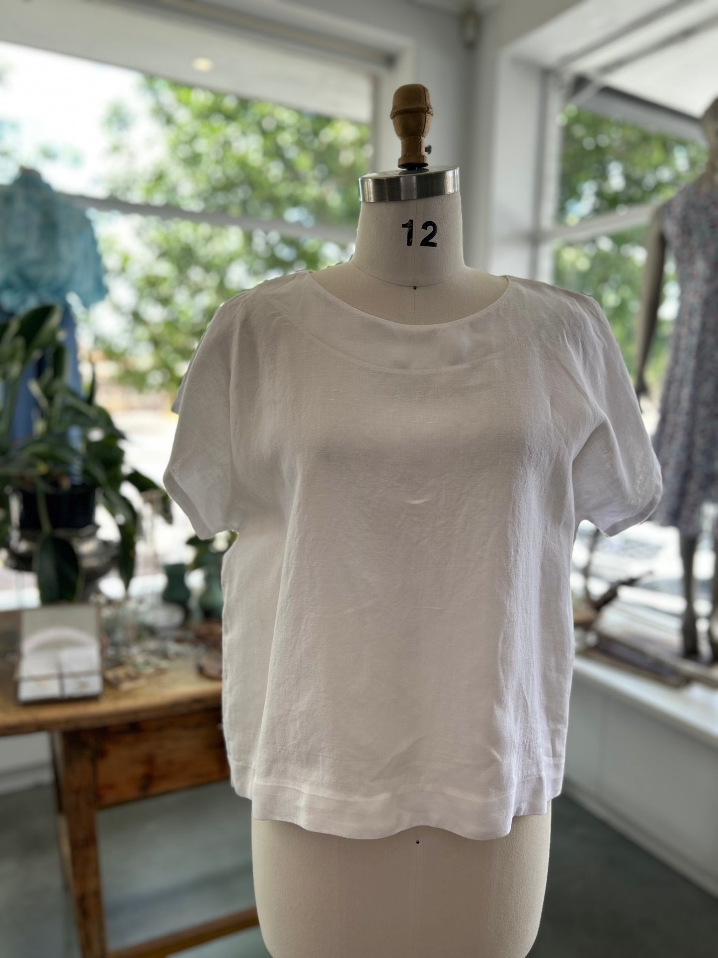
                  
                    Shelly Linen Top Round Neck
                  
                