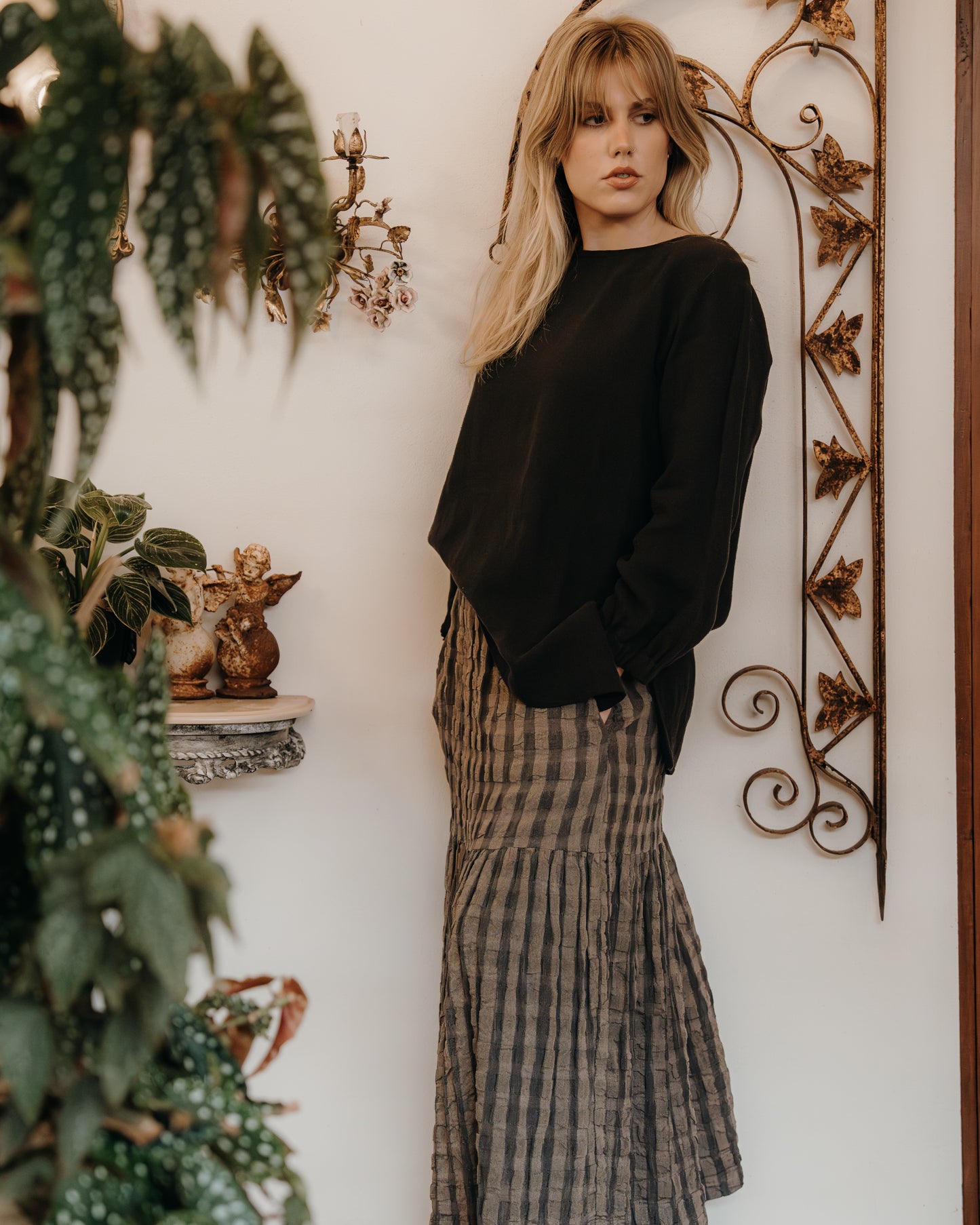 
                  
                    Tessa Tiered Skirt Check
                  
                