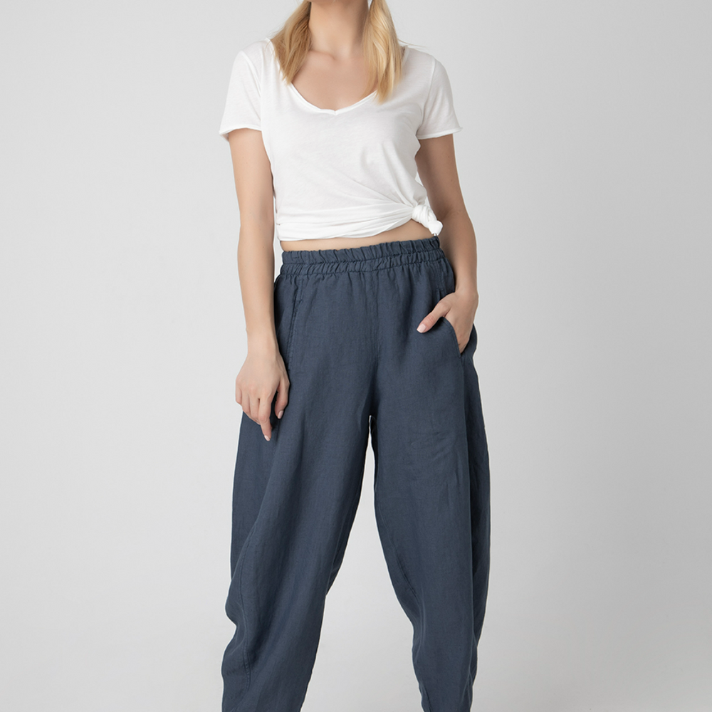 
                  
                    Genie Pant Navy front view
                  
                