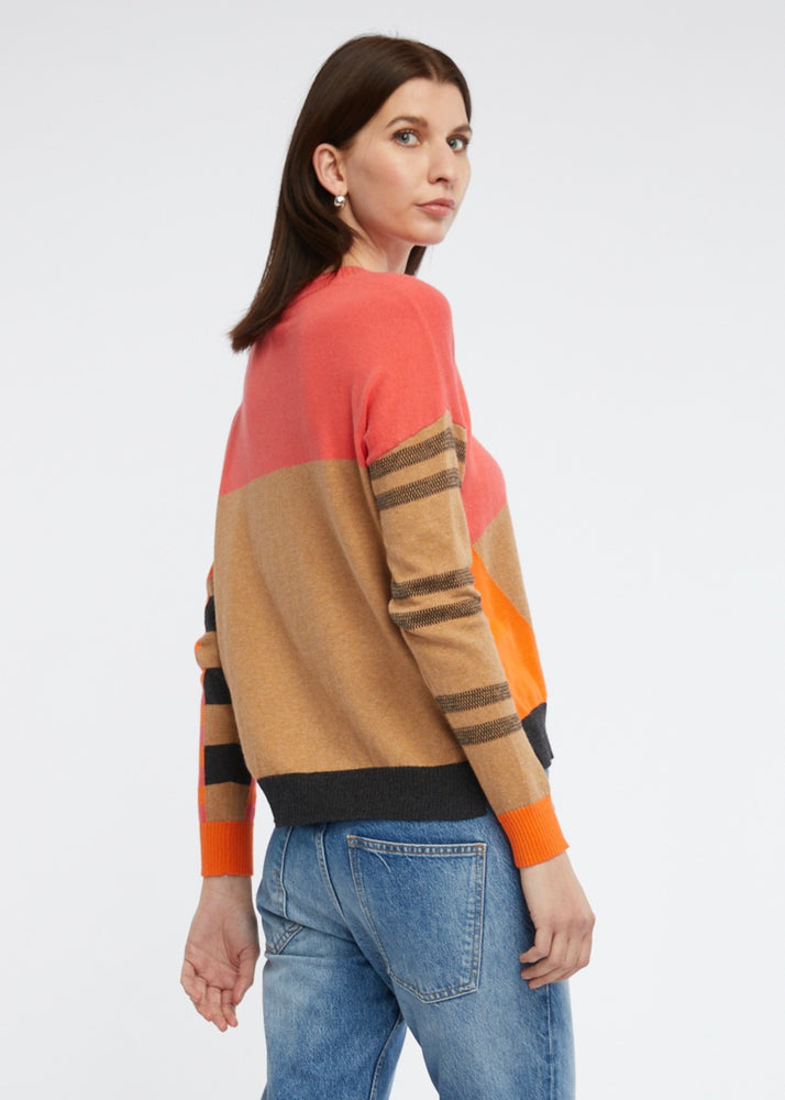 
                  
                    Eclectic Intarsia Jumper in Pink and Orange
                  
                