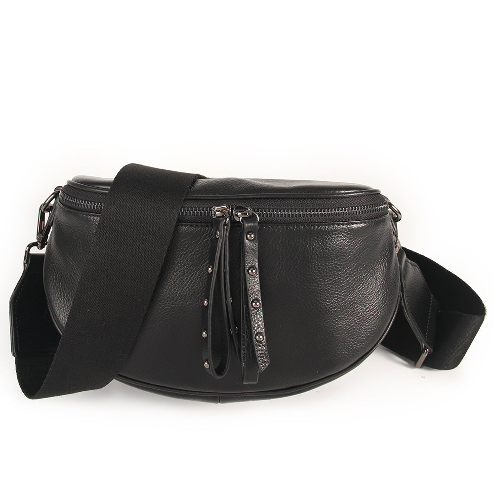 Obsessed Black/Gunmetal Bag Plain Strap